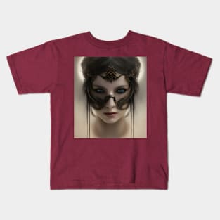 Gothic Steampunk Victorian Masquerade Kids T-Shirt